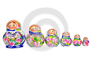 Group of Russian nesting dolls