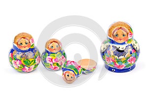 Group of Russian nesting dolls