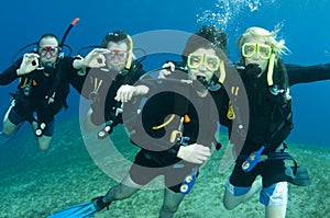 Group of scuba divers