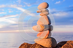 Group of sea pebbles