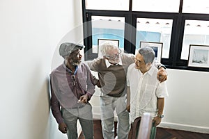 Group Of Senior Retirement Discussion Concept
