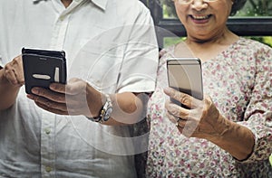 Group of Senior Retirement Meet up Happiness Concept