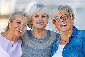 Group of senior women smiling