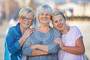 Group of senior women smiling