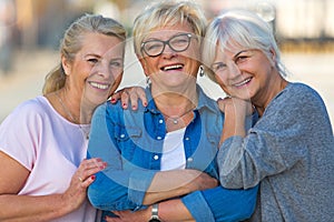 Group of senior women smiling