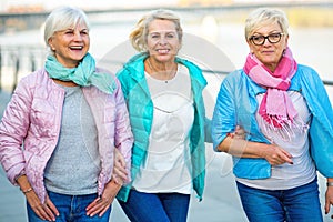 Group of senior women smiling