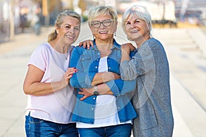 Group of senior women smiling