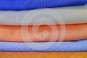 Group of silk cotton from handmade on Thai style fashion