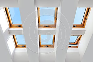 The design of the six skylights windows