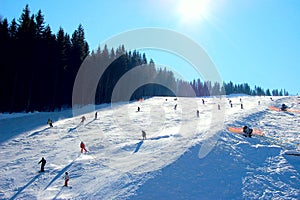 Group of skiers