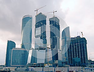 Group of skyscrapers