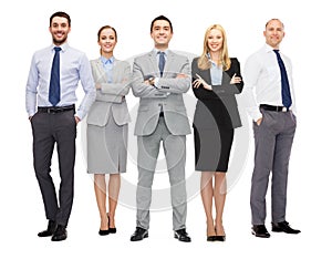 Group of smiling businessmen