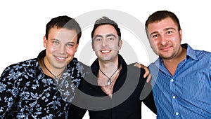 Group of smiling friends