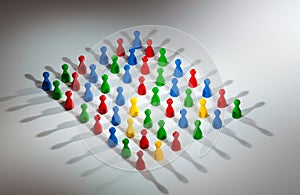 Group of social network figures