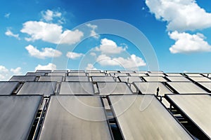 Group of Solar panel system on house roof