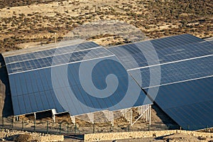 Group of solar panels for electric power production