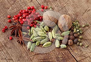 Group of spices