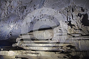 A group of stalactite cave