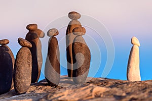 Group of stones on coast