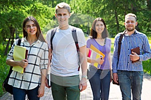 Group of student outdoor