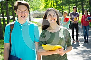 Group of student outdoor