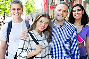 Group of student outdoor