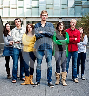 Group of Students Outside