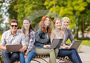 Group of students or teenagers hanging out