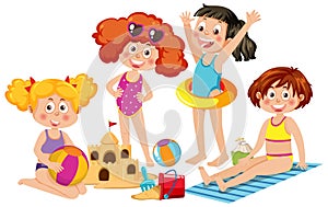 A group of summer kids