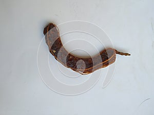 Group of Tamarind without Shell isolated on white Background