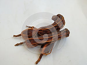 Group of Tamarind without Shell isolated on white Background