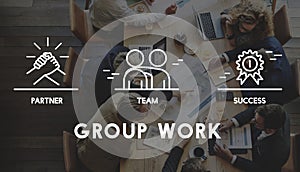 Group Team Work Organization Concept