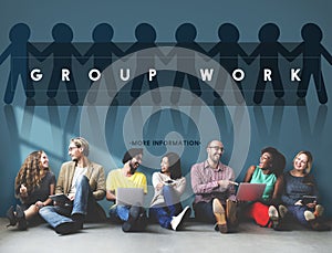 Group Team Work Organization Concept