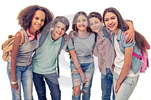 Group of teenagers