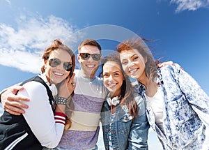 Group of teenagers outside