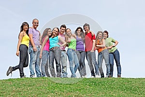 Group of teens at summer camp