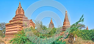 The group of temples in Bagan