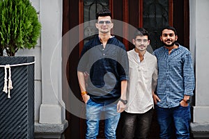 Group of three indian man photo