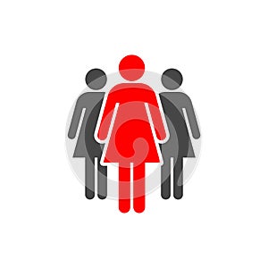 Group of three women icon