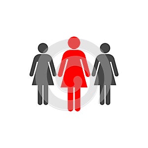 Group of three women icon