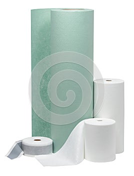 Group transfer rolls in various colors for thermal transfer