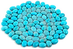 Group of turquoise beads.