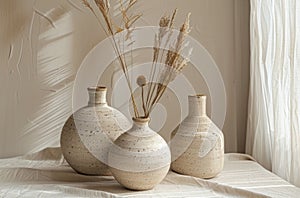 Group of Vases on Shelf