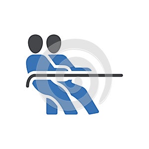 Group vector glyph colour icon