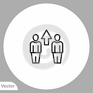 Group vector icon sign symbol