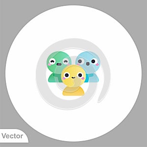 Group vector icon sign symbol