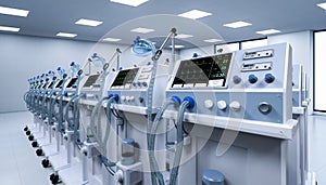 Group of ventilator machines