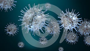Group of viruses, health threatening coronavirus