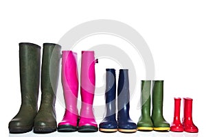 Group of wellie boots