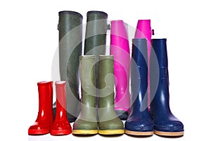 Group of wellie boots